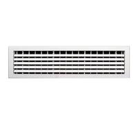 MUZIT Cubiertas de ventilación internas plástico ABS Blanco rectangulares, Cubierta Rejilla, respiraderos Armario for(600x200mm)