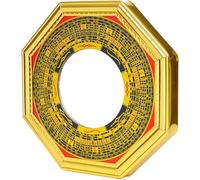 MUZIT Espejo Feng Shui, Bagua,Adorno de Espejo, Convexo aleación Entrada Adornos Tai Chi(X Large)