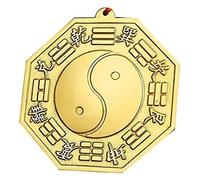 MUZIT Espejo Feng Shui, Bagua, Adorno de, for protección y Buena Suerte, Adornos Hermosos for el hogar(11 cm)
