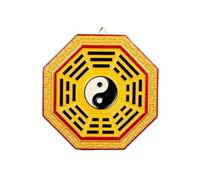 MUZIT Espejo Feng Shui, Bagua, Adorno Tradicional de Tai Chi Yin Yang(13.5cm)