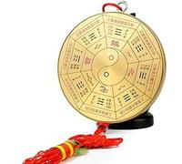 MUZIT Espejo Feng Shui, Bagua, Tradicional Tai Chi Yin Yang Decoración del Hogar(10cm)