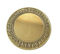 MUZIT Espejo Feng Shui, doméstico Bagua de Cobre Colgante cóncavo Convexo Adornos la Suerte Tai Chi Decoración del hogar Artesanía(11cm)