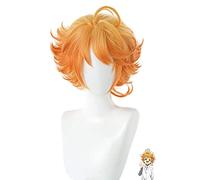 MUZIWIG Anime Cosplay Emma Peluca para The Promised Neverland My Hero Academia Pelo Sintético Resistentes al Calor para Fiestas con Gorra Peluca Gratis