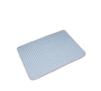 muzoira Alfombrilla de refrigeración para mascotas, seda de hielo, impermeable, ligera y portátil (azul, S)