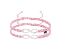 muzoira Pulsera magnética de succión infinita para parejas, hermanas y amigos, cuerda de colores tejida, juego de regalo de 8 palabras, talla única, Acetato, No es una piedra preciosa
