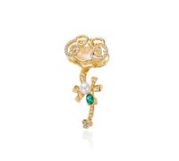 Muzoira Ruyi - Broche de diseño avanzado que combina con todo, simple temperamento atmosférico, accesorio de abrigo de lujo