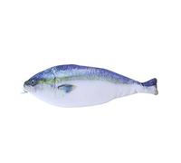 Muzrunq Bolsa de Pescado Funny Funny Pencil Funda Pencil Pencil Box de papelería Caja de Maquillaje de Maquillaje Novedad Bag de Pescado para el Suministro de Clases de la Escuela - Azul