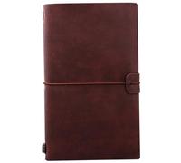 Muzrunq Diario de viaje, cuaderno de viaje vintage de PU con hebilla de correa, cuaderno retro recargable de 7, 9 x 4, 7 pulgadas para escribir cartas, dibujar o pegar fotos-