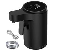 Muzrunq Dispensador de Vino Decantador de Vino automático eléctrico con Pantalla Digital Dispensador de Licor Ajustable de 4 Niveles para Mujeres, Hombres, mamá, papá, Cocina Negra.