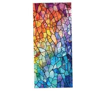 Muzrunq Película de vidrieras de vidrieras, película de privacidad de Ventana de Bloqueo de Sol de 18x39 Pulgadas, Pegatinas de Decorativas estáticas para la Oficina en casa.