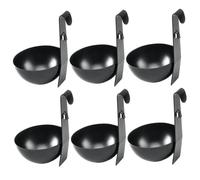Muzrunq Posacador de Huevos, 6 Piezas de Metal ahorrable Tazas cazas furtivas de Caldera de Huevo Antiadherente Suministros de Cocina para cocinar fácilmente Herramienta fácil de Usar.