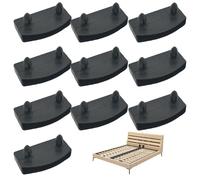 Muzrunq Soportes para Listones de Cama, Listones de Cama de Repuesto Negros, Soportes para Tapas de Extremos de plástico, Cubiertas centrales de Soporte prácticas..