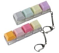 Muzrunq Teclado Ingette Compacto de Alivio de estrés Compacto Juguete de inquietud de 4 Teclas con Llavero de inquietud portátil de Cadena con Sonido Claro para Hacer un Sonido 2 Piezas.
