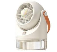 Muzrunq Ventilador de Mesa con Tanque de Agua, silencioso y Ajustable de 3 velocidades, Mini Aire Acondicionado portátil con Carga USB y asa para Camping, Viajes Oficina..