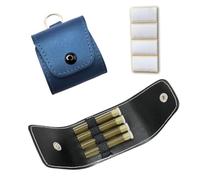 MV-Versand Farmacia de emergencia homeopática con 4 vasos de color ámbar (protección UV) y etiquetas, piel (petróleo)
