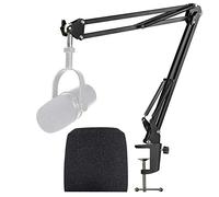 MV7 MV7X MV7+ - Brazo de micrófono con cubierta de espuma para parabrisas compatible con Shure MV7 y Shure MV7X y Shure MV7+ micrófono con filtro pop YOUSHARES