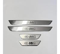 MVBILMSF 4 Piezas Pegatina de Protección Cubierta de Umbral para MG E Motion 2020-2025, Acero Inoxidable Protector Umbral Puerta Coche,Mirror Black