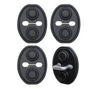 MVBILMSF 4 Piezas Protección Negra para Cerradura de Puerta para Seat Ibiza 2017-2025, Cubiertas Protectoras de Silicona para Pestillos de Puertas de Automóviles,Black