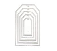 Mvchifay - Troqueles de corte met licos para scrapbooking, manualidades, plantilla de relieve de acero al carbono para tarjetas de papel (5 etiqu