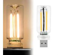 MVIOCS Innovadora luz nocturna LED con control táctil USB, lámpara ambiental de botella de vidrio retro para coche, dormitorio y pasillo, mini luz multicolor regulable para decoración romántica de
