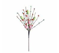 MVKLIW Vid Artificial de Pascua con Huevos de Pascua y Bayas Pastel - Tallos florales de primavera descorativos - Rama de huevos de Pascua C