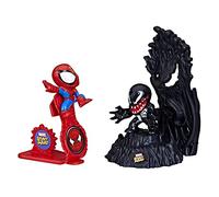 Marvel Stunt Squad Spider-Man vs. Venom Playset, 1.5-Inch Supe (Importación USA)