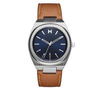 MVMT Avenue II Reloj de cuarzo para mujer, 3 manecillas, 28 mm, correa de cuero, resistente al agua hasta 30 m, regalo para ella, Plateado (Moon Silver), 40, Odyssey II