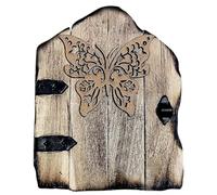 MVOSJFIE Puerta de árbol en miniatura de mariposa para exterior, decoración de árbol en miniatura, puerta, puerta de hadas, jardín, piezas de repuesto, accesorios, decoración, Navidad