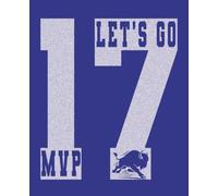 MVP Allen Buffalo Composition Notebook: Bills Fans | Sports Journal | 17 Allen MVP | Mafia Blue | Kids | Teens | Adults | Gift Idea | Wide Ruled | 7.5x9.25 inches | 120 page