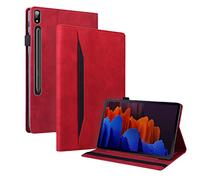 MVRYCE Galaxy Tab S8 Ultra 14.6 Pulgadas 2022, 5G Case Antisísmico PU Cuero Smart Stand con Ranuras para Tarjetas de crédito Funda Protectora Flip Case Compatible con Samsung Galaxy Tab (M5)