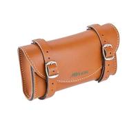 MVTEK Bolsa para sillín de Bicicleta Vintage de 16 x 8,5 x 3,5 cm. Bolso de sillín de Bicicleta de Piel sintética Color Cuero Elegante. Bolsa de sillín para Ciclismo Fabricada en Italia. Accesorios