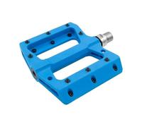 MVTEK Pedales Flat para Bicicleta de termoplástico Flat MTB Pedales de Bicicleta Enduro 111 x 105 x 21 mm Peso 340 g Pedales de Bicicleta con fijación Plana y Eje de CR-Mo sobre rodamientos de Bolas,