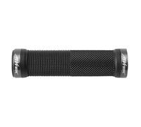 MVTEK Puños MTB LOCKRING. Puños para Bicicleta Antideslizantes. Puños de Bicicleta ergonómicos de Goma con Doble Bloqueo. Puños MTB con Cierre de Aluminio. Puños de Bicicleta de montaña. Negro