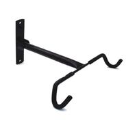 MVTEK Soporte de Pared para Bicicleta, Doble Plegable, de Metal Pintado, con Ganchos de plástico, Soporte de Pared Doble, Color Negro