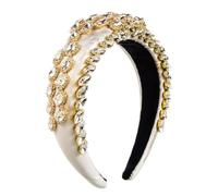 MVUYO FMURY - Accesorios para el cabello para mujer, bandas de pelo hechas a mano, borde ancho, joyería vintage (E)