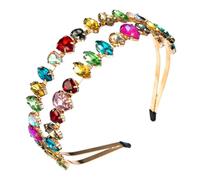 MVUYO FMURY - Bandas de pelo multicapa para mujer, accesorios para el cabello con diamantes de imitación, horquilla personalizada