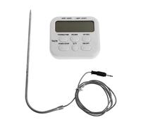MVUYO Termómetro digital para barbacoa, cocina, carne, horno, parrilla, temporizador de cocina