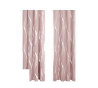 MWAHJU 2 Cortinas Opacas con Patrón De Ondas En Relieve for Bloquear La Luz Y Mantener El Calor, Perfectas for Todas Las Habitaciones para Salon(Color 6,132X160cm)