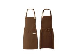 MWAHJU 2pcs Waterproof Kitchen Apron Canvas Bakery Coffee Shop Chef Workwear Para Cocinar(Color 5)
