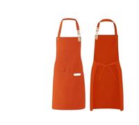 MWAHJU 2pcs Waterproof Kitchen Apron Canvas Bakery Coffee Shop Chef Workwear Para Cocinar(Color 6)