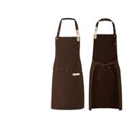 MWAHJU 2pcs Waterproof Kitchen Apron Canvas Bakery Coffee Shop Chef Workwear Para Cocinar(Color 8)
