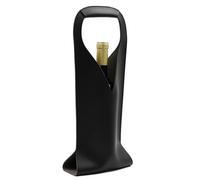 MWAHJU Bolsa de Vino, Bolsa Cuero Reutilizable for Llevar, Bolsas Doble Capa for champán y Cerveza, for cumpleaños, Despedidas Soltera para Boda Fiesta(Black)