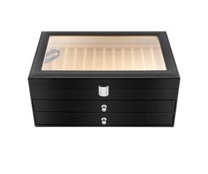 MWAHJU Estuche de PU for pluma estilográfica con 36 ranuras, organizador lápices, caja almacenamiento, papelería, estuche exhibición for bolígrafos Para EstilográFicas