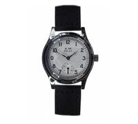 MWC Selza Kriegsmarine (German Navy) WW2 Pattern Automático Acero Marrón Blanco Plata Cuero Reloj Unisex, marrón, Correa