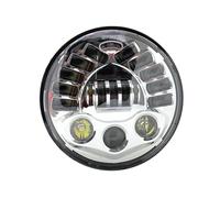 MWCMAMBG Faro Motocicleta Para R NineT Para R9T 7 Pulgadas Adaptable Redondo Motocicleta LED Proyector Faro Alto Bajo Impermeable LEDHeadlight(Cromo)