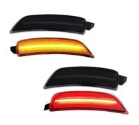 MWCMAMBG Luz señal Giro dinámica Para Mazda Para MX-5 Para Miata Conjunto Luz Marcador Lateral Luz Marcador Lateral Señal Giro Luz Parachoques Guardabarros Trasero Delantero(4pc Amber Red B)