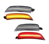 MWCMAMBG Luz señal Giro dinámica Para Mazda Para MX-5 Para Miata Conjunto Luz Marcador Lateral Luz Marcador Lateral Señal Giro Luz Parachoques Guardabarros Trasero Delantero(4pc Amber Red C)