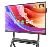 MWE 55 Pulgadas 4K UHD White Board, 8+64GB, Pantalla Tactil Pizarra Digital Interactiva, Pizarra Electrónica Grande, Eingebautes Mikrofon, Kamera, Adecuado para la Oficina, la Educación y el Hogar