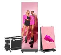 MWE 80 Pulgadas P1.86 Pantalla LED Publicidad Empalmable con Flightcase, Pantalla Publicitaria con Sistema de Publicación, Adecuada para Expositores de Productos, 1 Unidad
