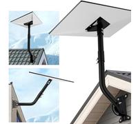 Mwin Soporte Starlink Gen 3, Soporte de Pared Ajustable 180° para Techo, Starlink Internet Satelital Kit con Adaptador y Tubo para Starlink Gen 3